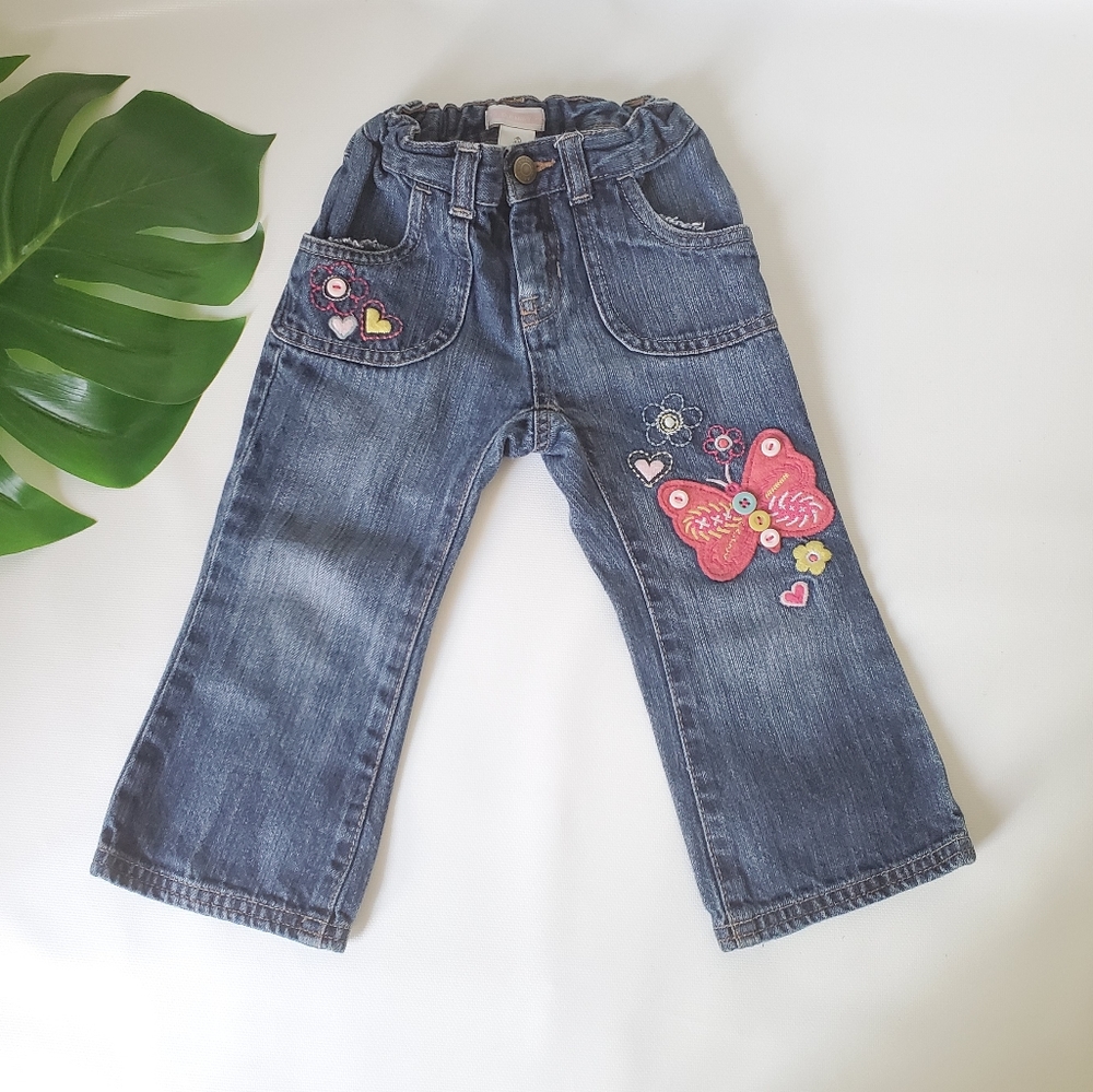 Old Navy 100% Cotton Embroidered Jeans 2t